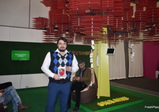 Maxim Kulik, general director for Vinagrette, an Ukranian exporter. For this event he was promoting the new FreshBot app. The app intends to help growers by providingall the data they need.